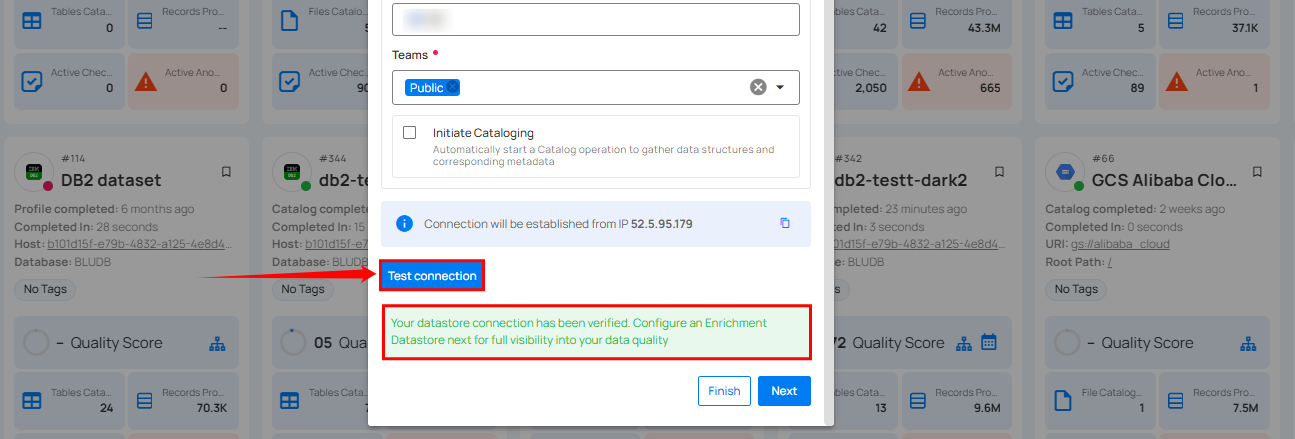 test-datastore-connection