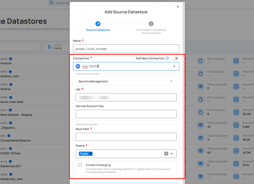 use-existing-datastore