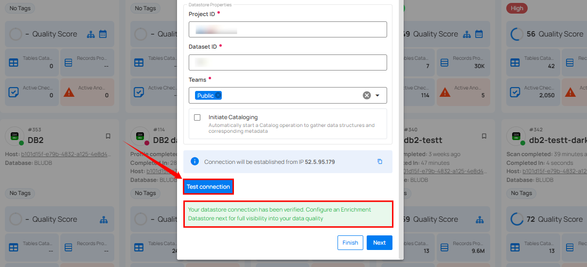 test-datastore-connection