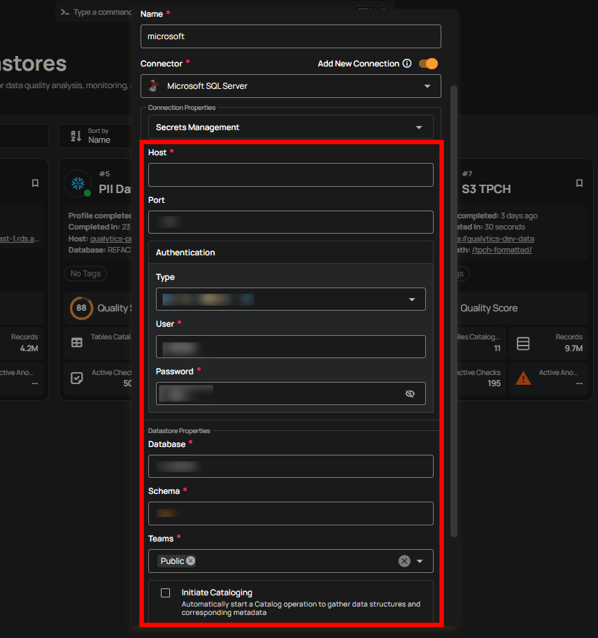 add-datastore-credentials