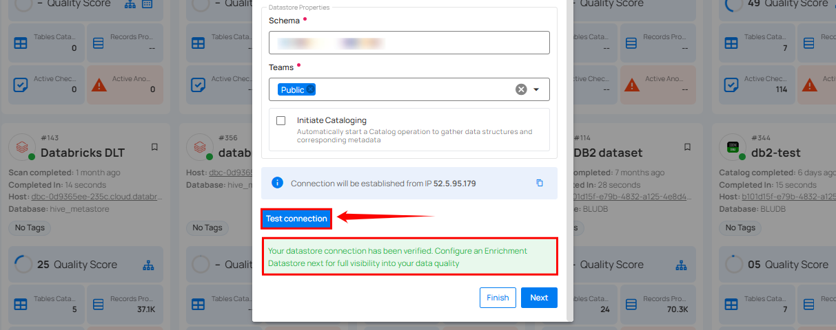 test-existing-connection