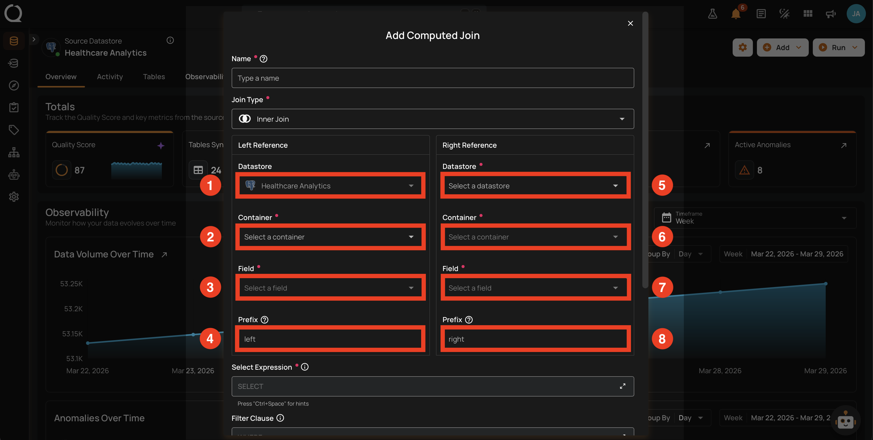 Left and Right Reference fields