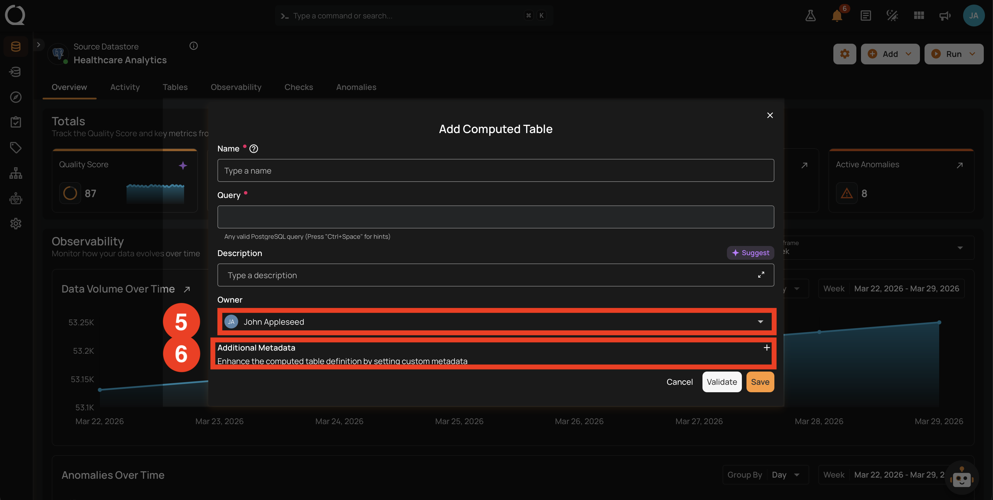 Fields reference 3: Owner and Additional Metadata