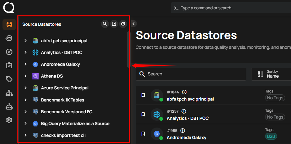 select-datastore