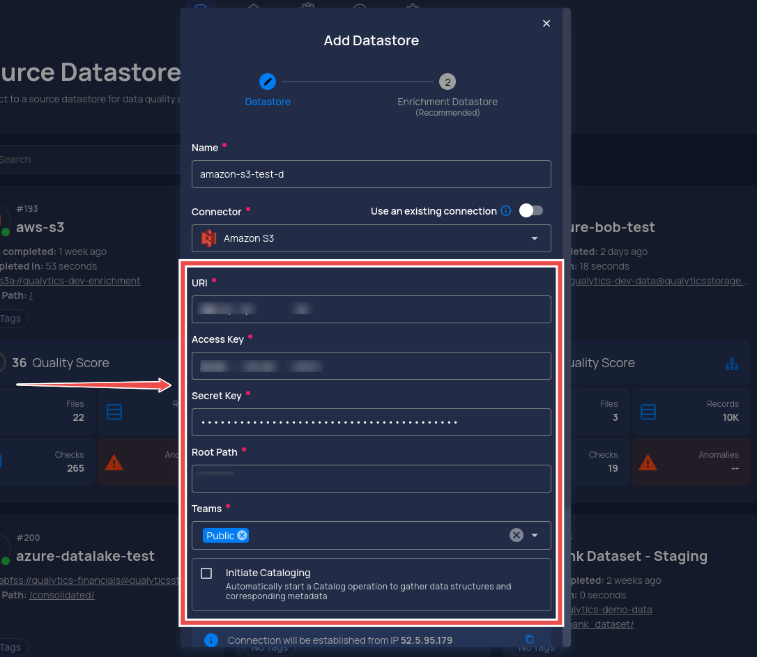 add-datastore-credentials