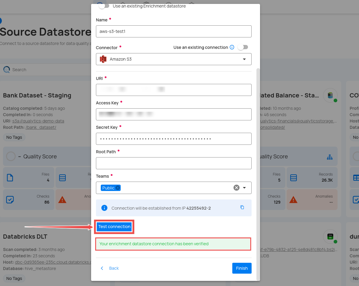 test-connection-for-enrichment-datastore