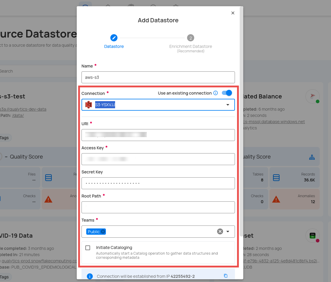 use-existing-datastore