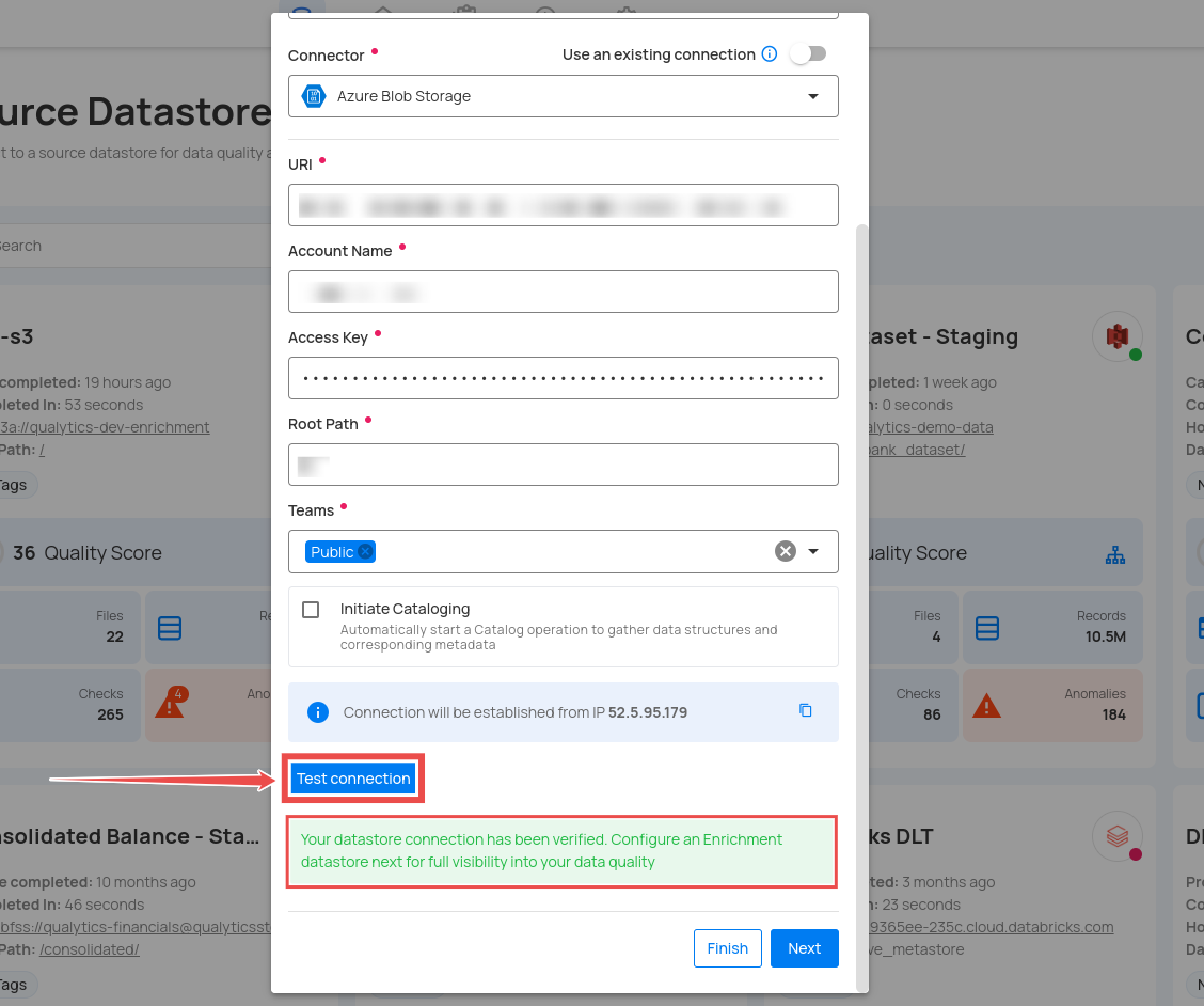 test-datastore-connection