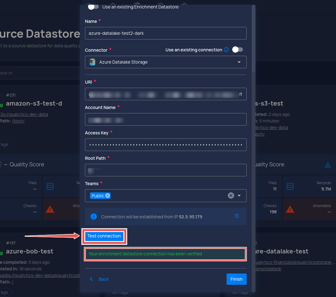 test-connection-for-enrichment-datastore