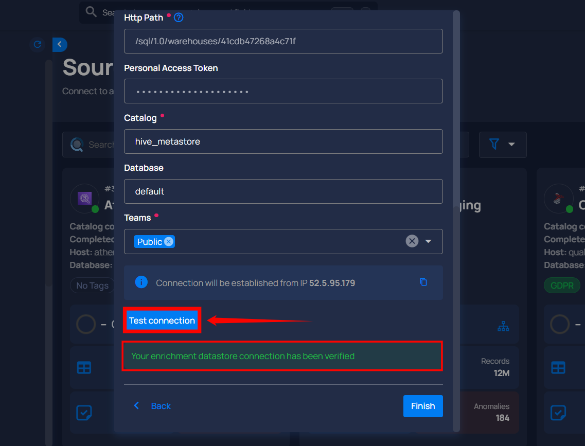 test-connection-for-enrichment-datastore