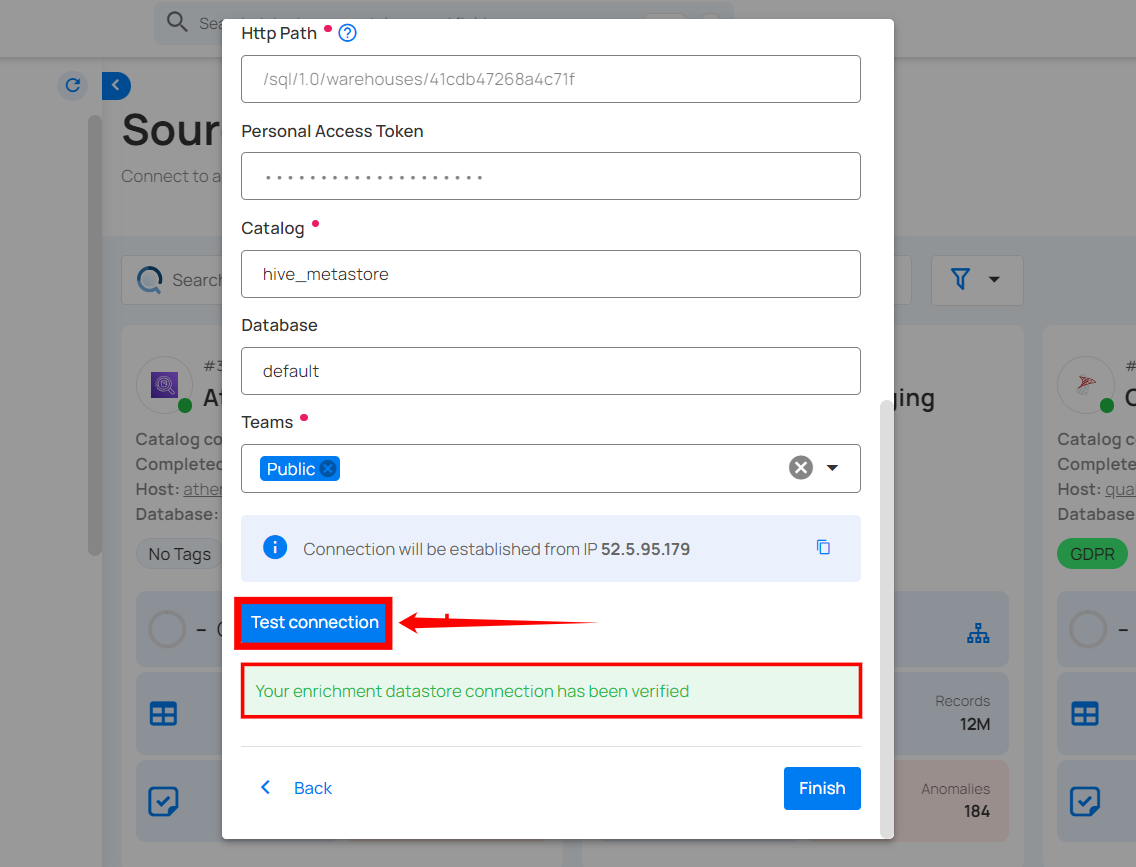 test-connection-for-enrichment-datastore