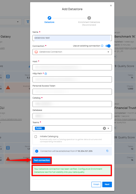 test-connection-for-existing-datastore