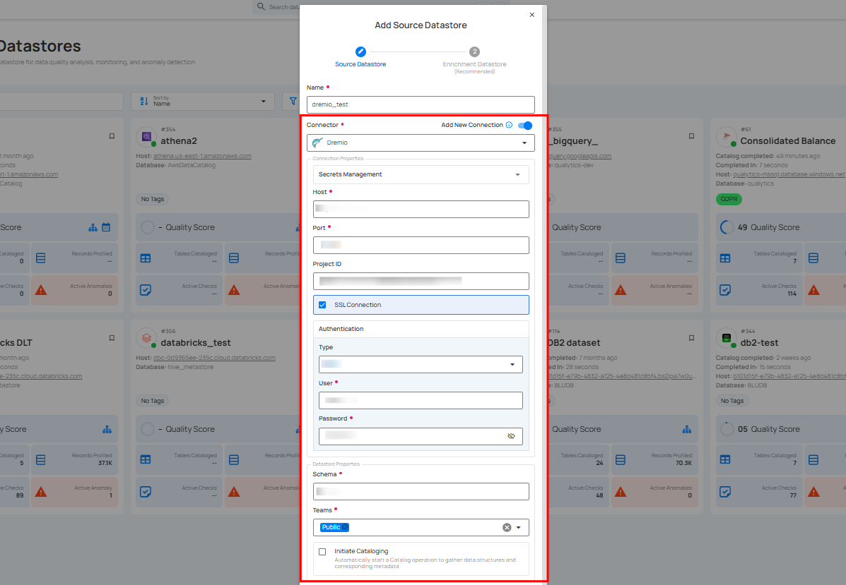 add-source-datastore-details