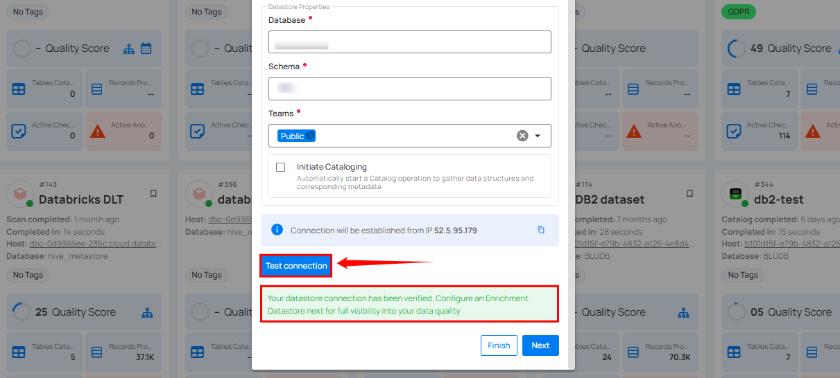 test-datastore-connection