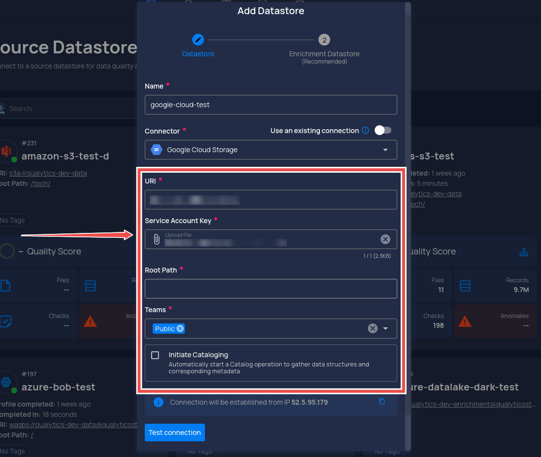 add-datastore-credentials