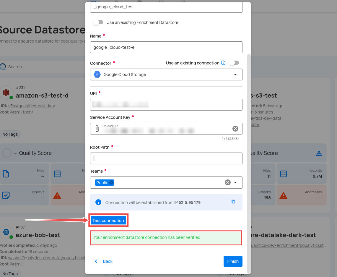 test-connection-for-enrichment-datastore