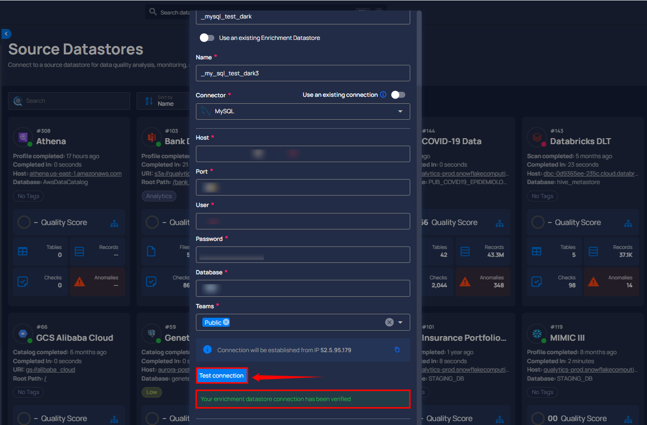 test-connection-for-enrichment-datastore