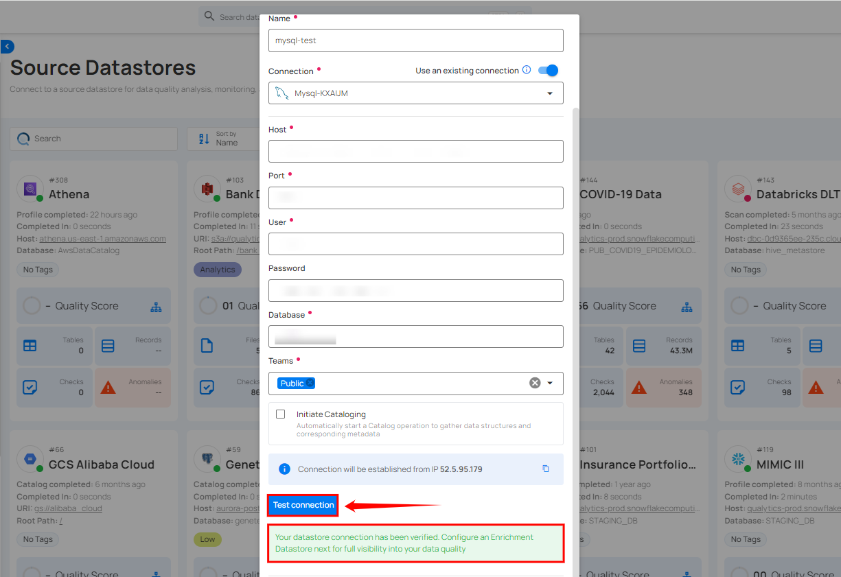 test-connection-for-existing-datastore