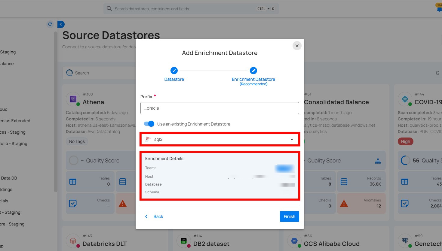 select-enrichment-datastore