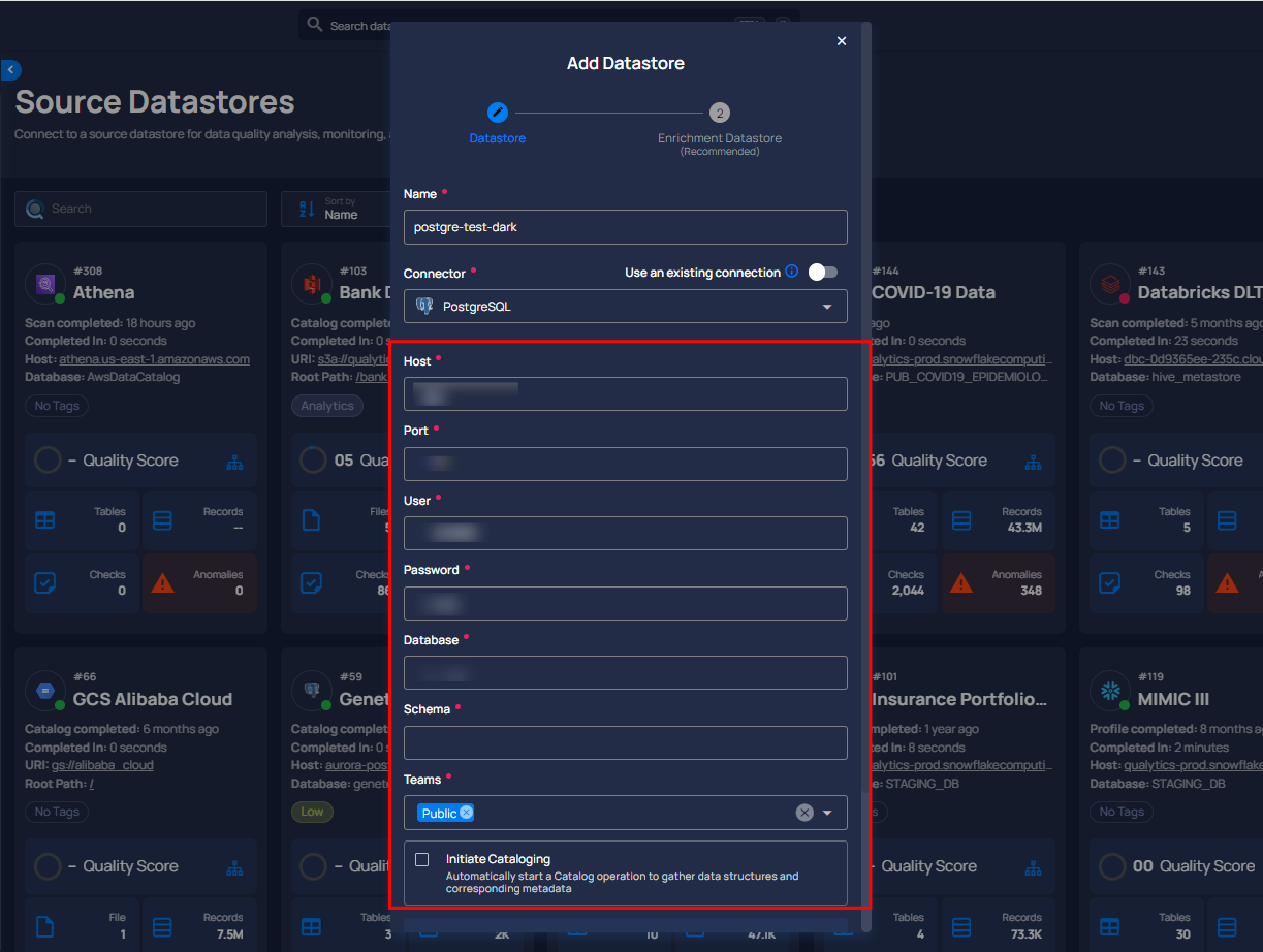 add-datastore-credentials