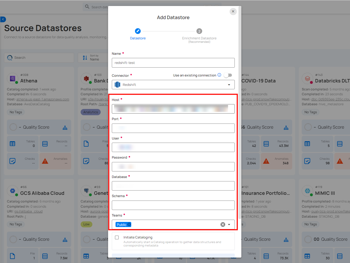 add-datastore-credentials