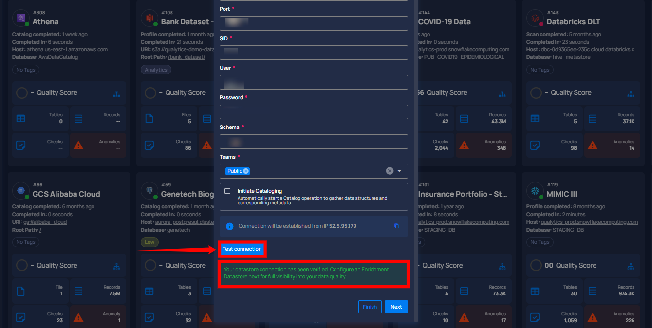 test-datastore-connection