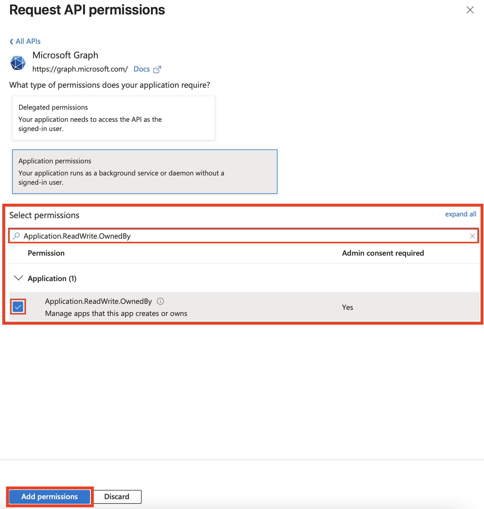 msft-graph-application-permission