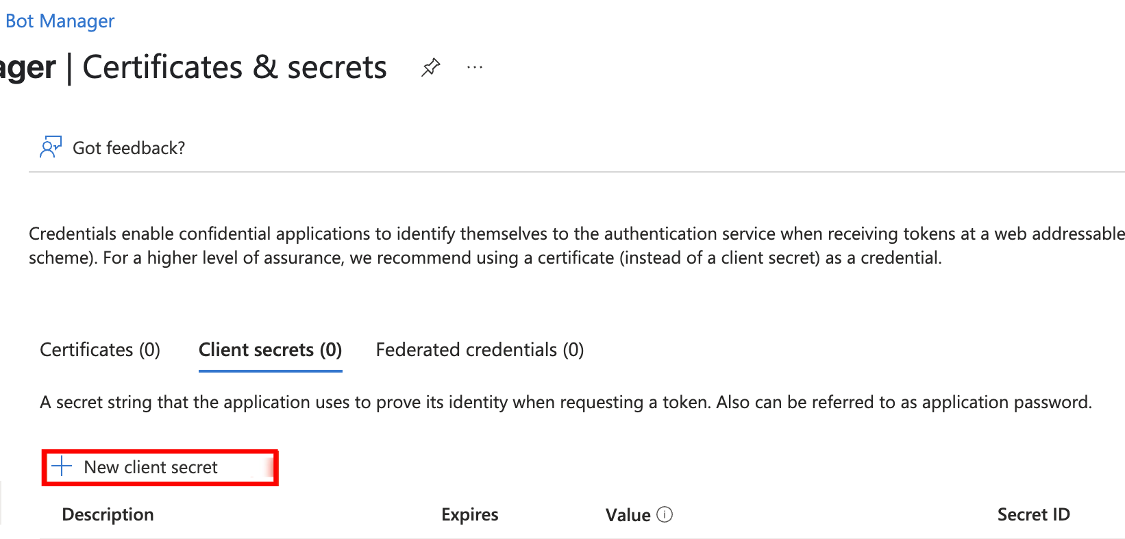 new-client-secret