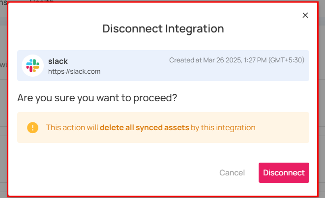 disconnect-integration