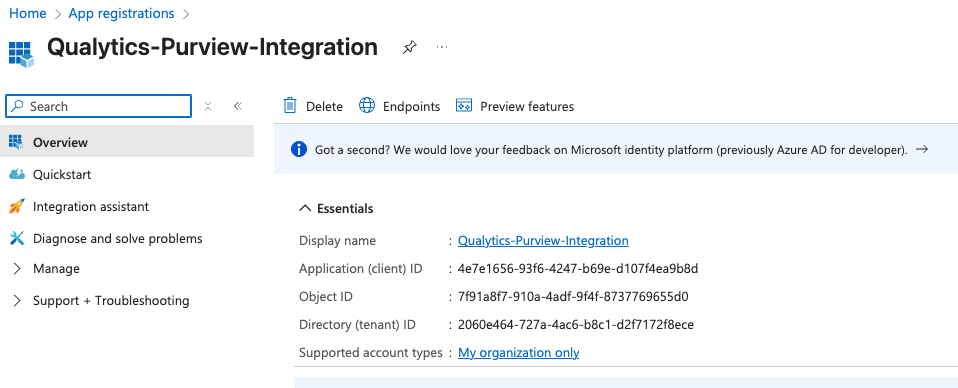 App Registration Overview
