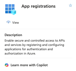 App Registrations