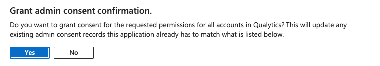 Grant Admin Confirmation