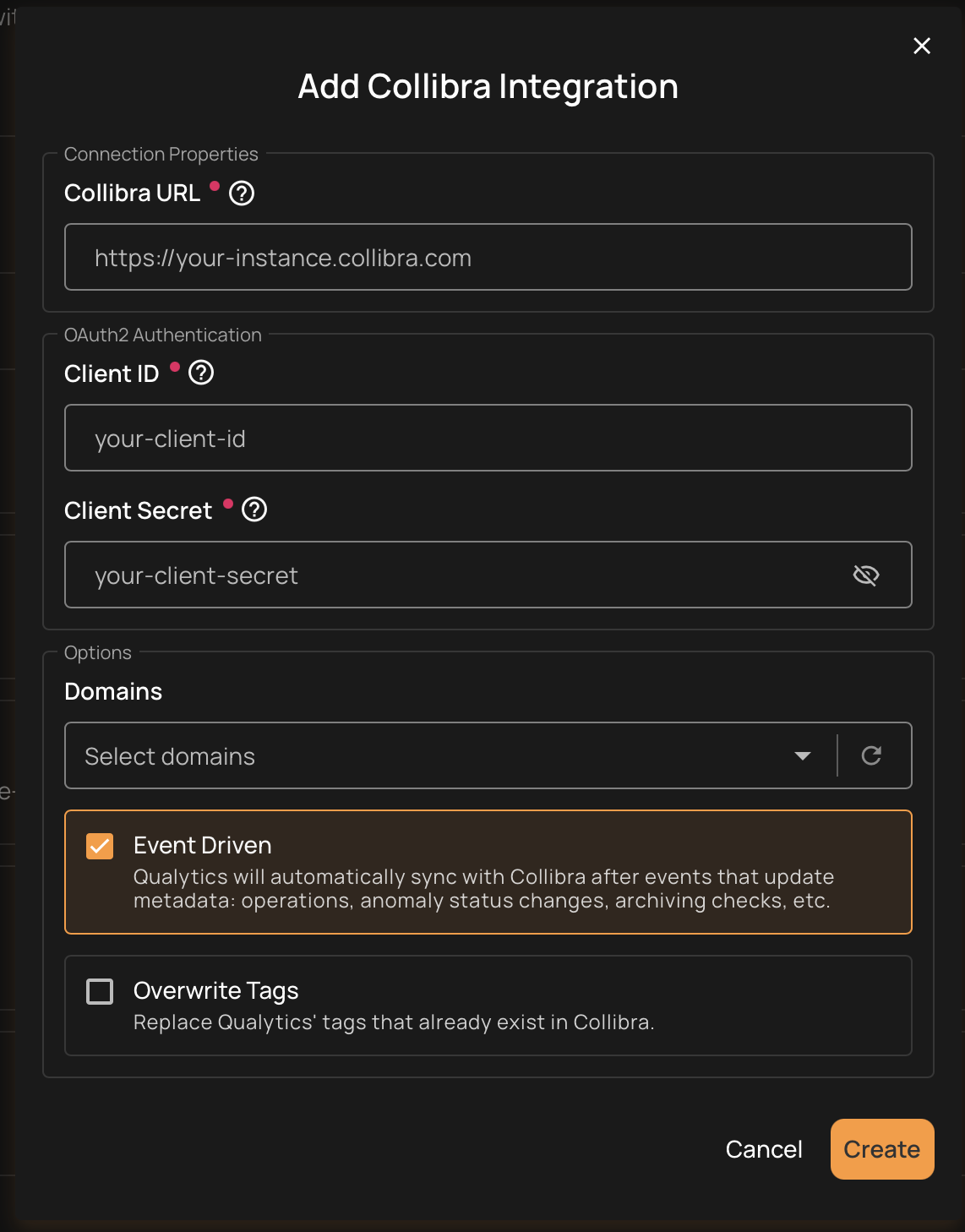 qualytics-create-collibra-connection