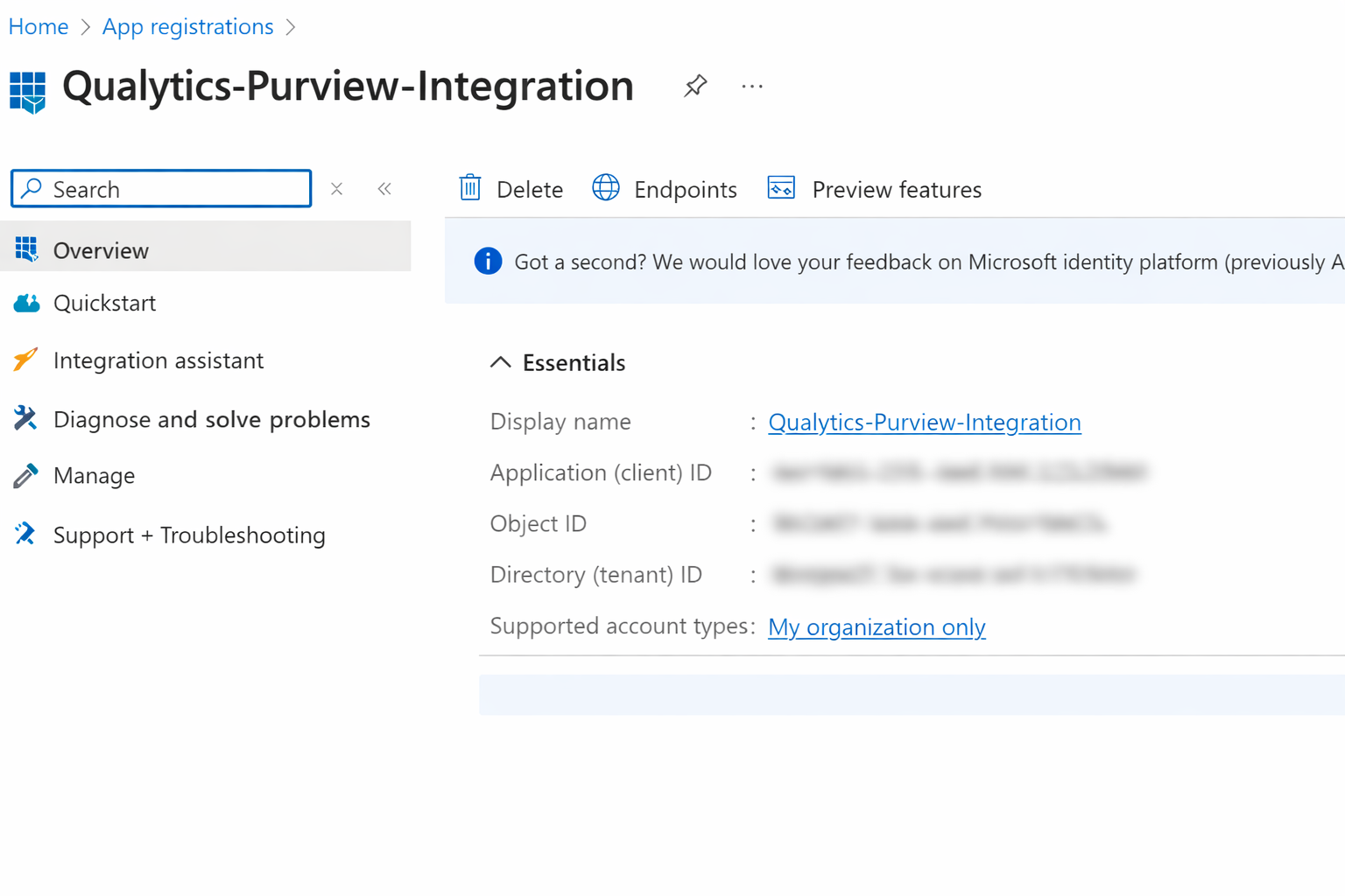 App Registration Overview