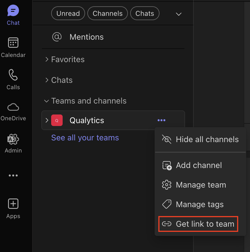 teams-link-menu