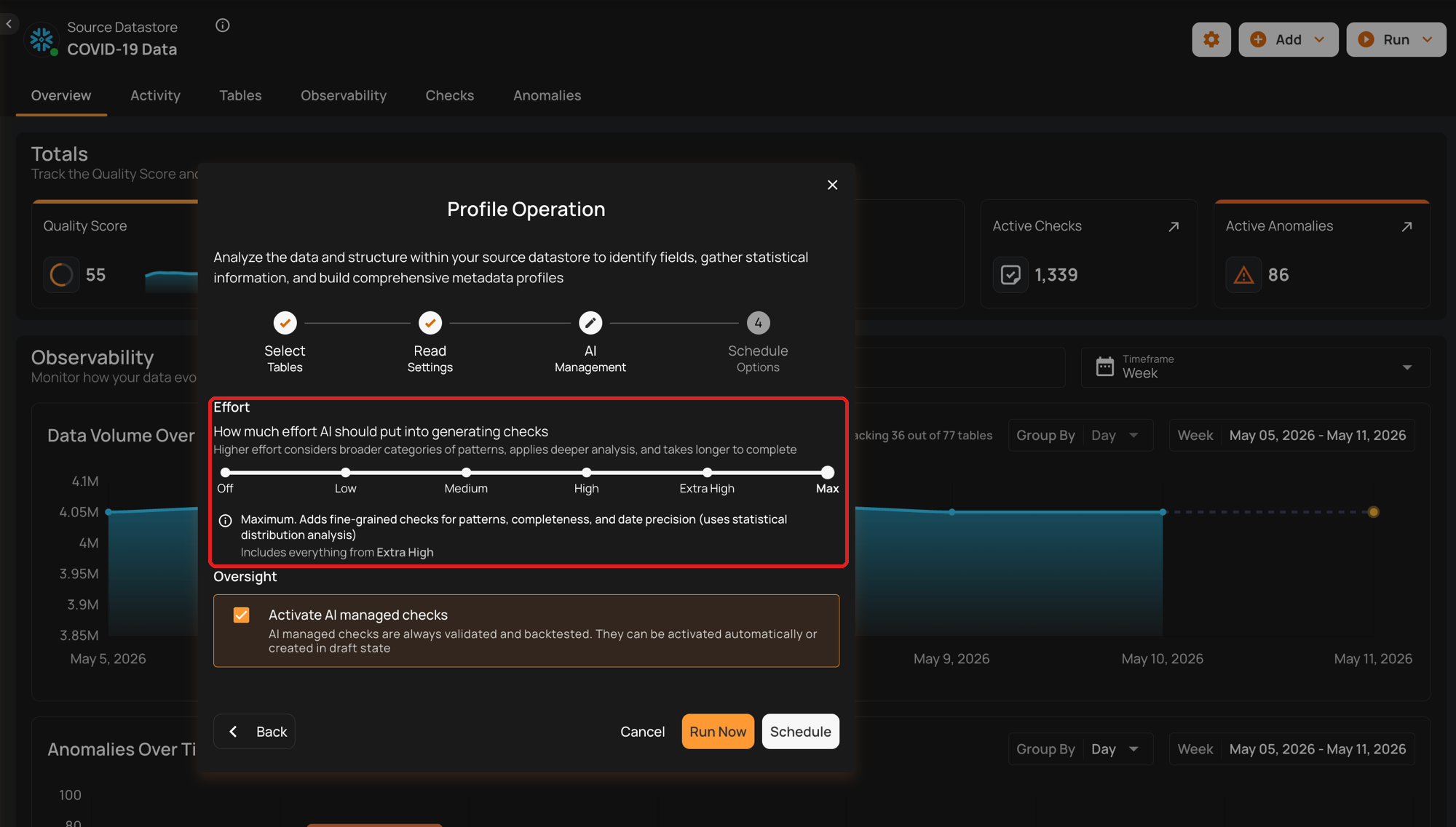 Default AI Effort configuration set to Medium