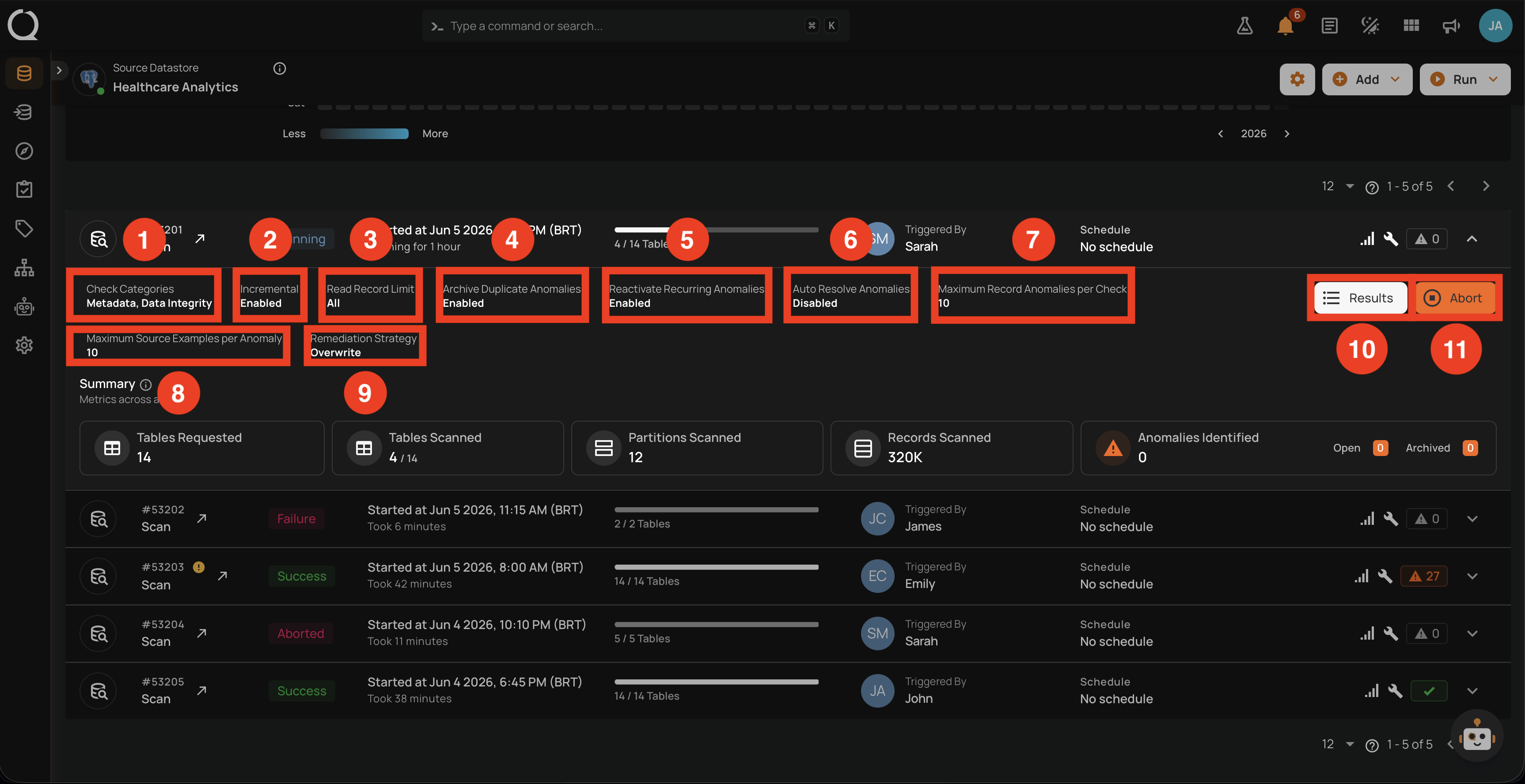 running-row-settings