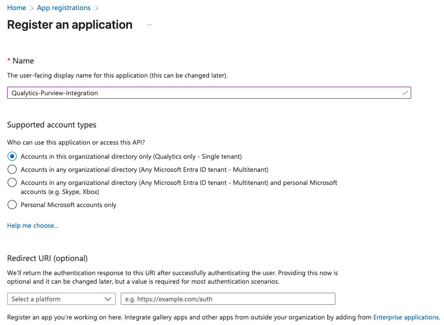 Purview Integration