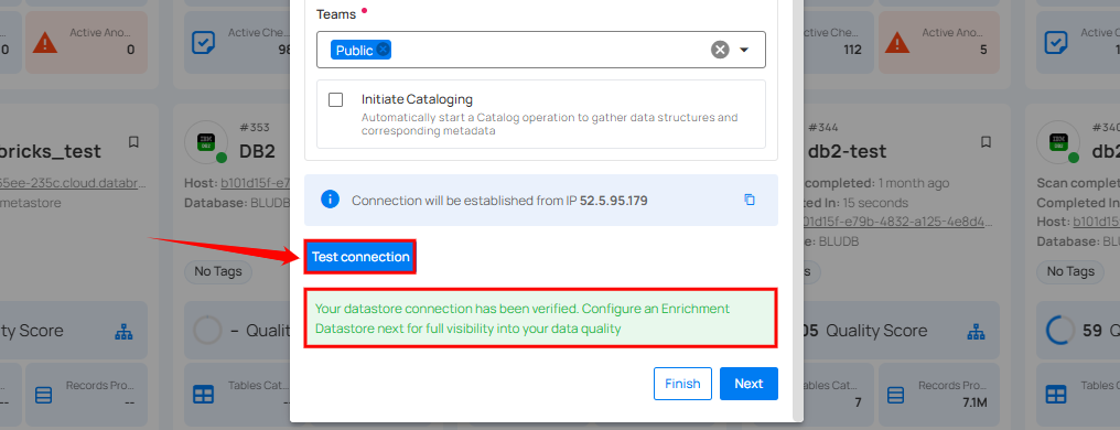 test-datastore-connection