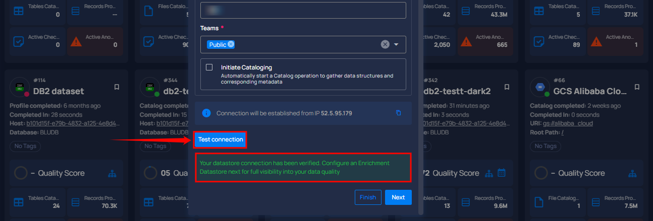 test-datastore-connection