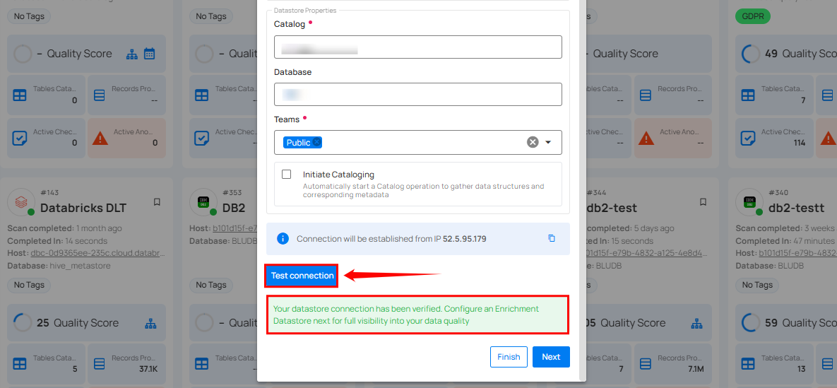 test-datastore-connection