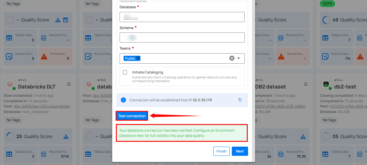 test-datastore-connection