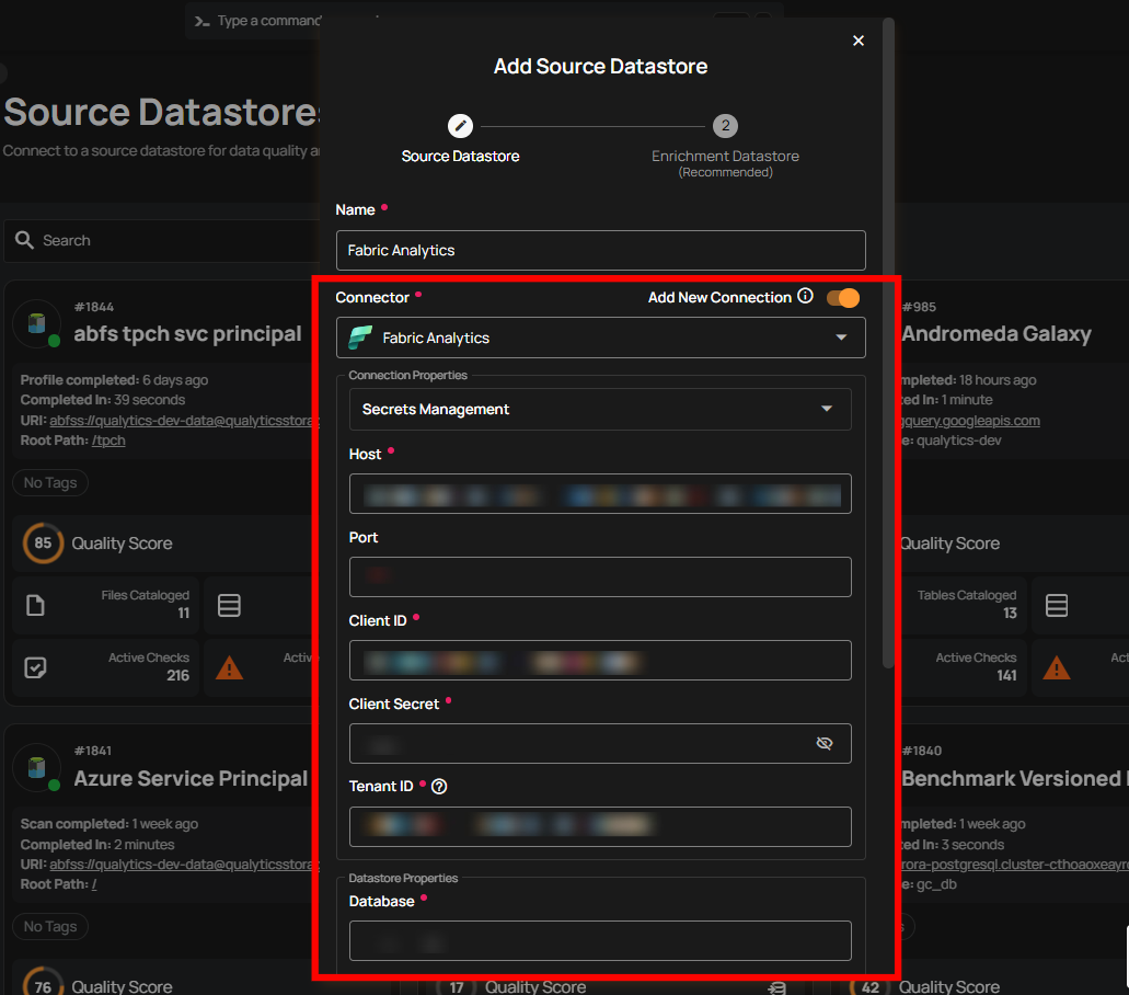 add-datastore-credentials