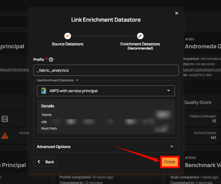 click-finish-datastore