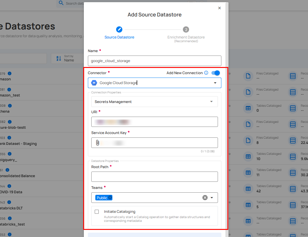 add-datastore-credentials