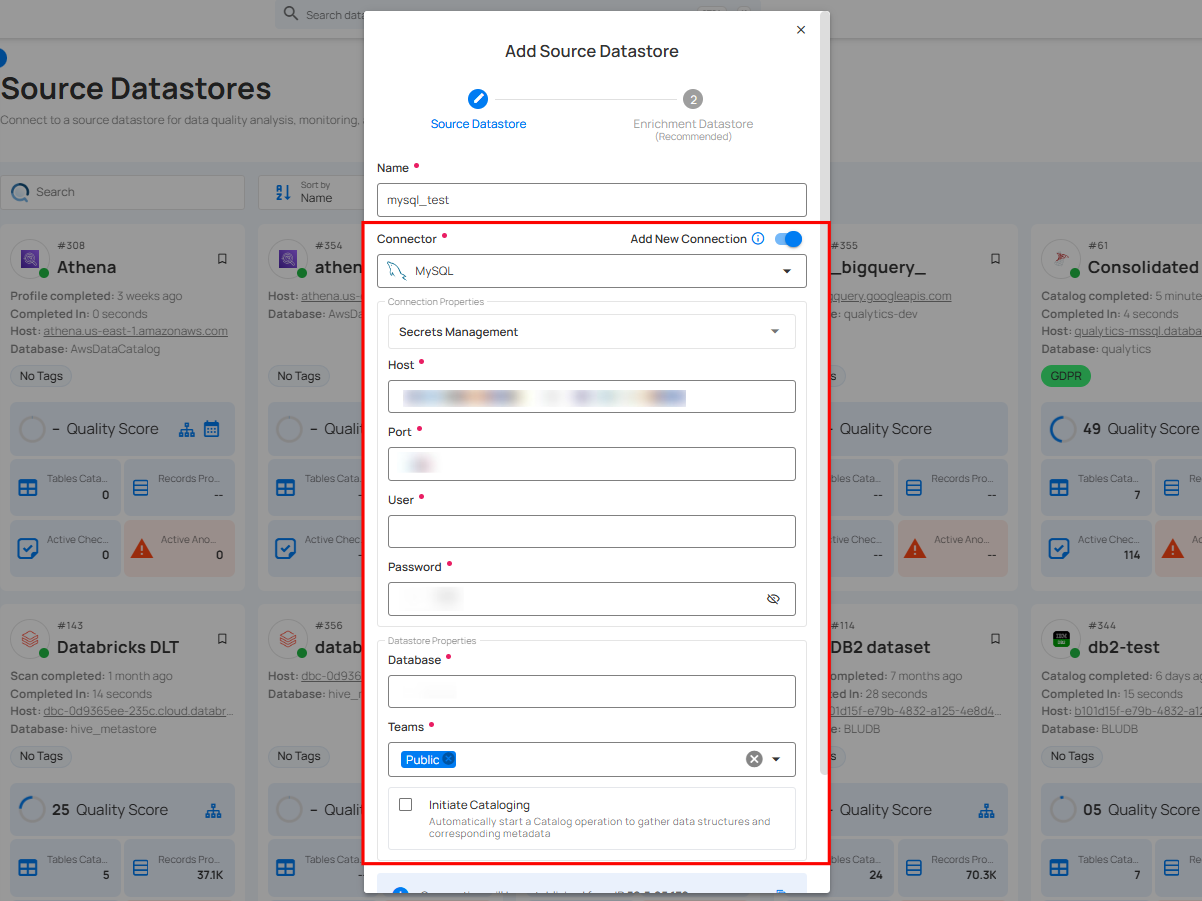 add-datastore-credentials