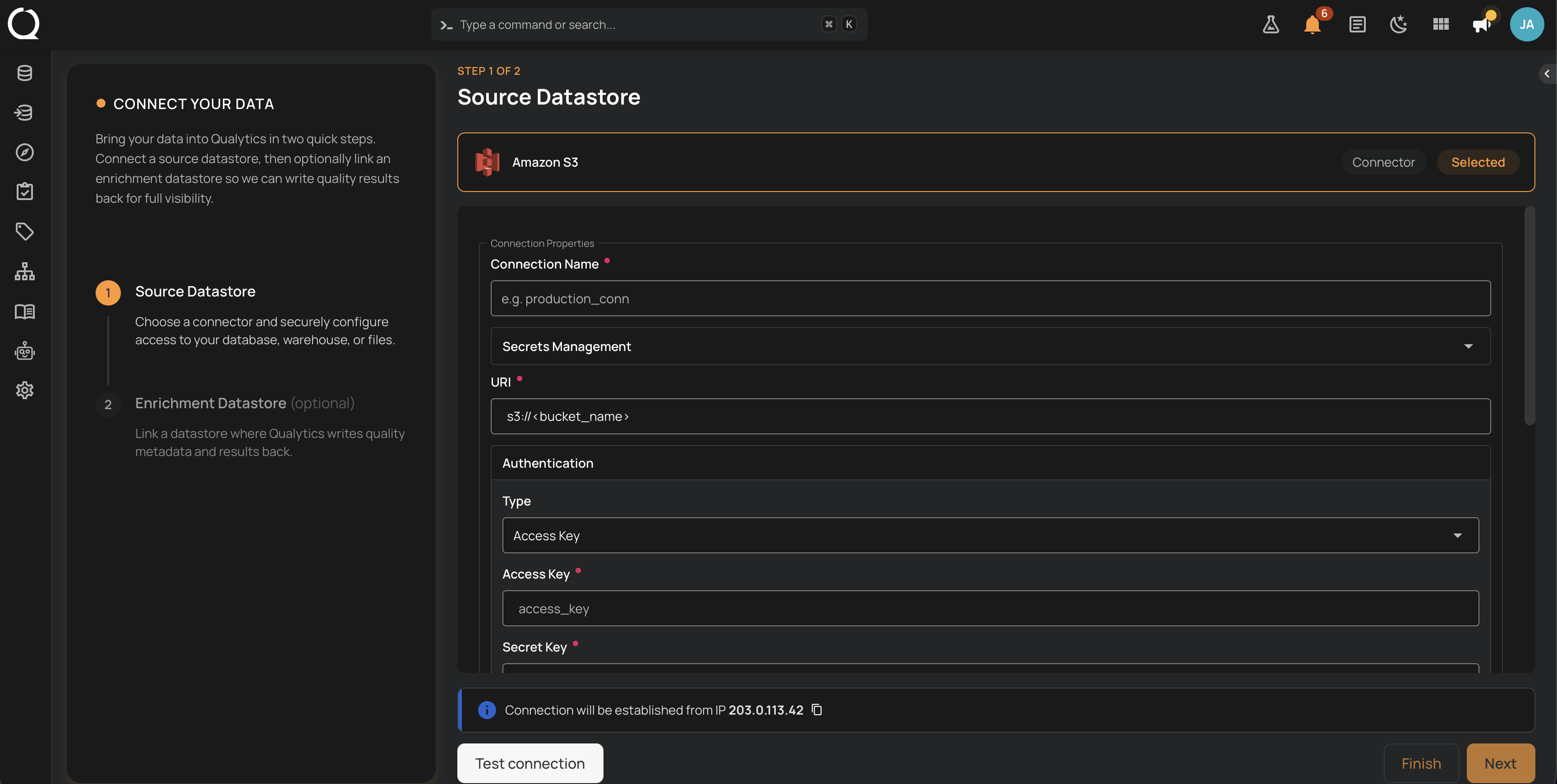 amazon-s3-connection-form