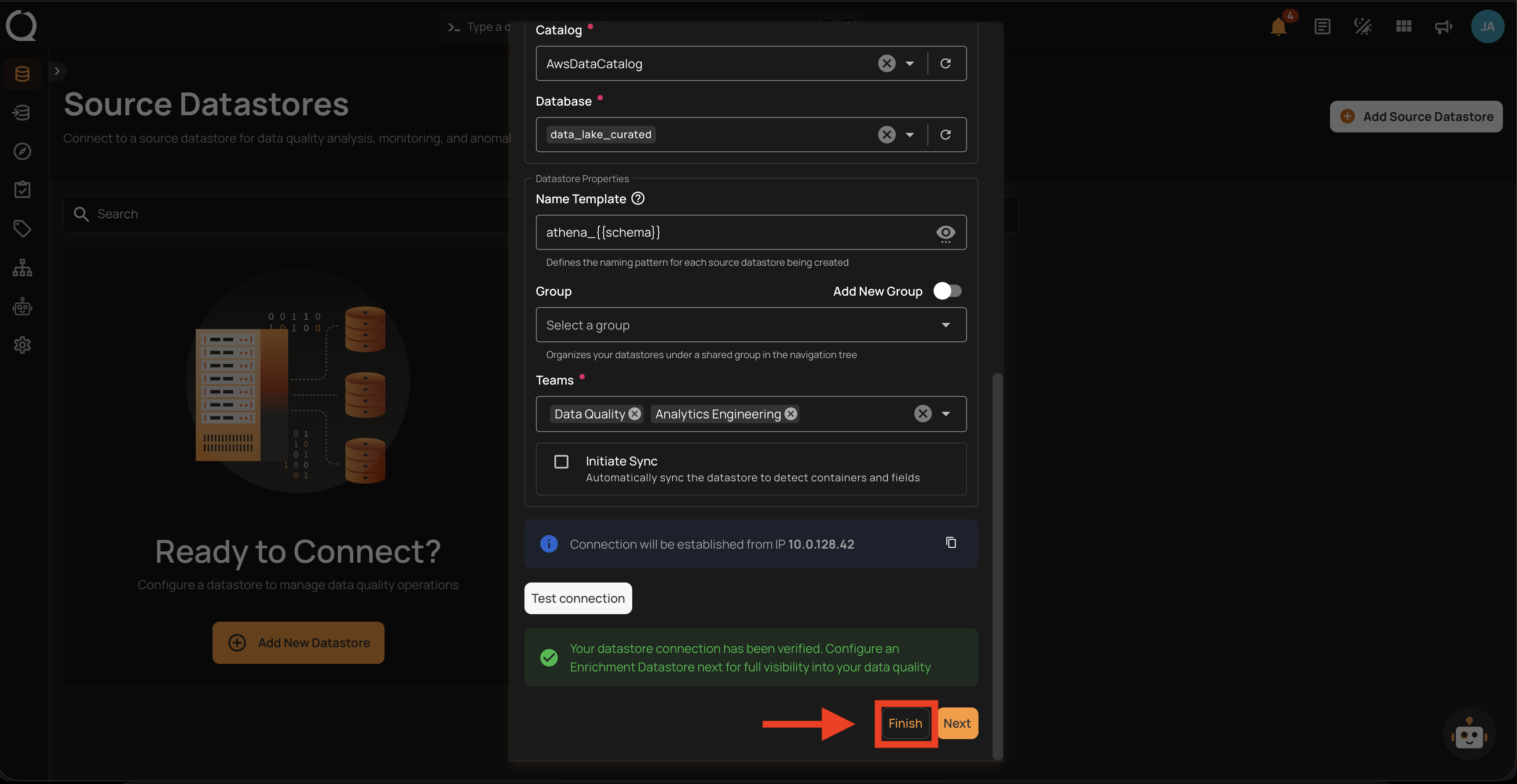 existing-click-finish