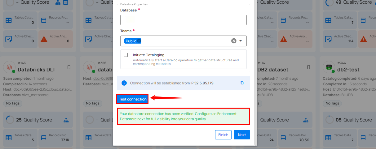 test-datastore-connection